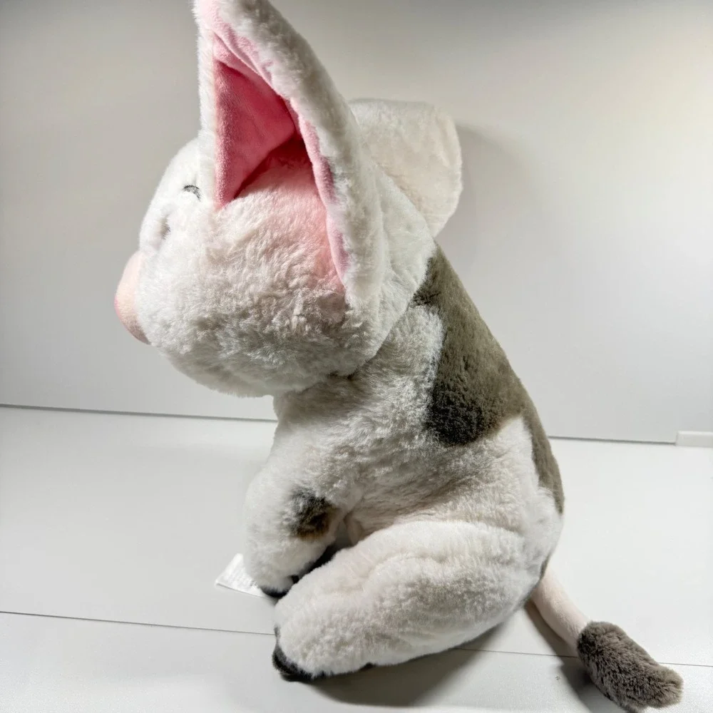 MOANA Disney Store Pua Pig Plush White Grey Spotted 12 Inch Stuffed Animal Toy